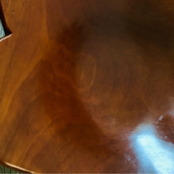 mid century modern Wooden Bowl  13” - Picture 9 of 13